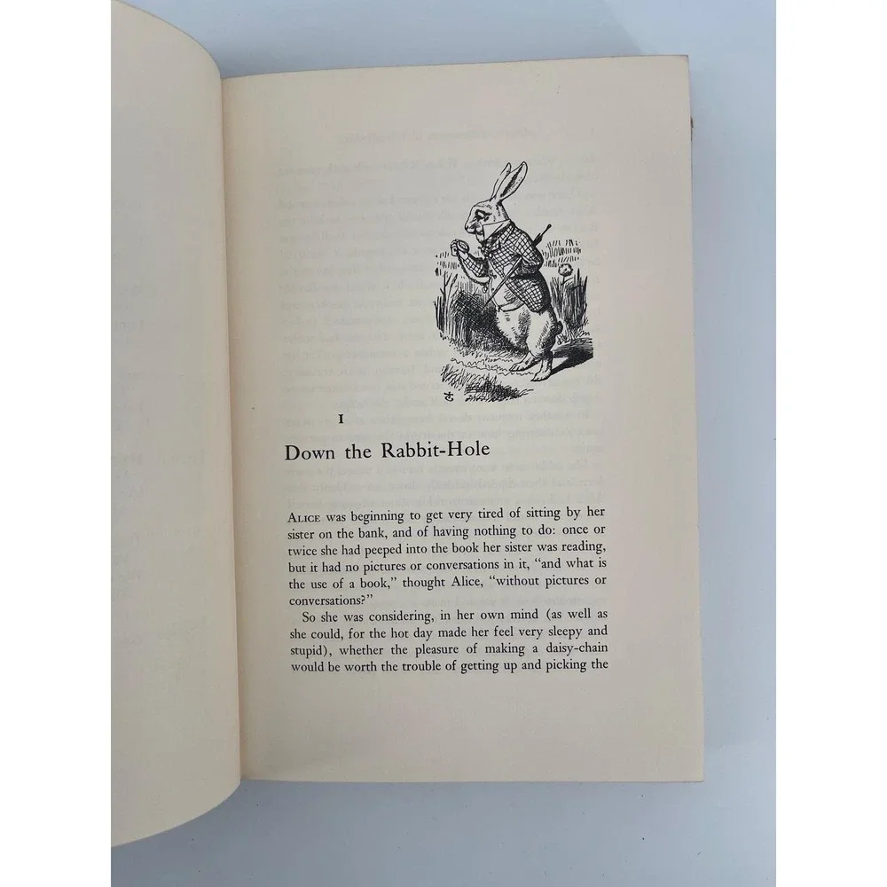 VTG Alice's Adventures In Wonderland & Through The Looking-Glass HC‎ 1963 USA